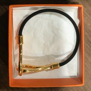 Hermès Gold Hook Bracelet